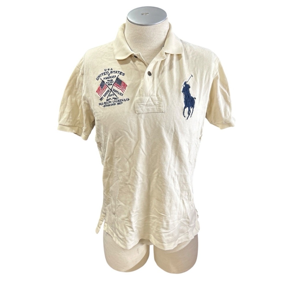 Polo Ralph Lauren Vintage Shirt Large Pony Mens M Short Sleeves